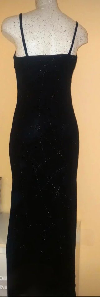Vestido fiesta largo negro