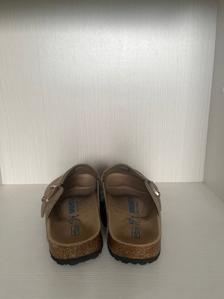 Zuecos Birkenstock Boston Beige/Marrón