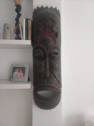 Máscara Decorativa Estilo Azteca