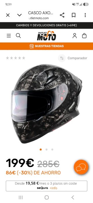Casco Axor Apex Forged Carbon Negro