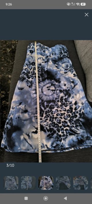 Vestido gasa estampado