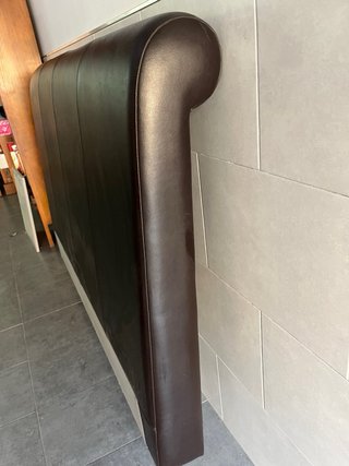 Cabecero Cama Semipiel El Corte Inglés Marrón/Gris