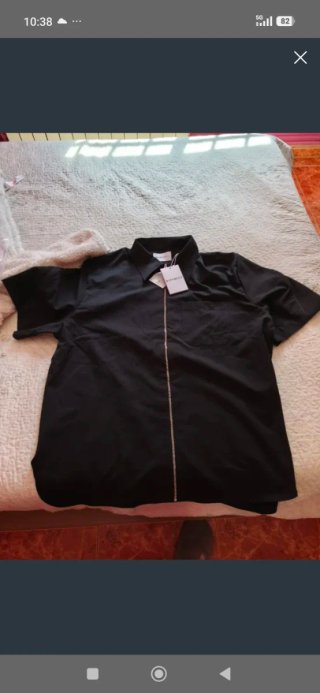 Camisa Givenchy Negra Cremallera