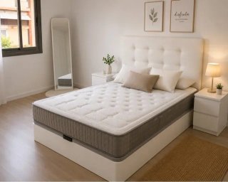 Dormitorio Completo: Cama Canapé y Cabecero