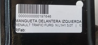 MANGUETA DELANTERA IZQUIERDA RENAULT TRAFIC FURGÓN L1H1 3,0T