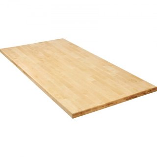 Mesa de Madera, 47.2" x 29.5" x 1.5", Capacidad de Carga de 330 lb, Escritorio Universal de Madera Sólida en Una Sola Pieza para Marco de Escritorio de Pie Eléctrico Ajustable en Altura, Encimera ...