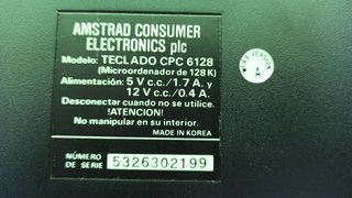 Amstrad CPC 6128 Ordenador Personal