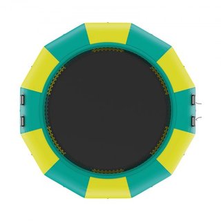 Bouncer de Agua Inflable, Trampolín Recreativo de 12 pies, Plataforma de Salto Portátil con Escalera de 3 Pasos y Bomba de Aire Eléctrica, Rebotador Flotante para Niños y Adultos para Piscina, Lag...