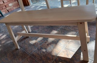 Mesa Cocina + 2 Sillas + Banco