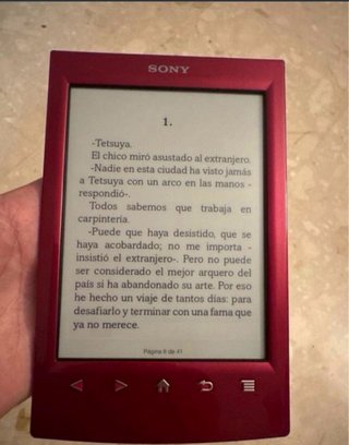 Sony PRST2 Lector Ebook Rojo