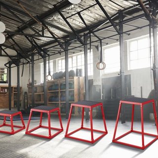 Cajas de Salto Pliométricas, Caja Plyo de 12/18/24/30 Pulgadas, Plataforma y Caja de Agilidad para Saltar, Set de Caja Antideslizante para Ejercicio en Casa, Entrenamiento de Fuerza y Condicionami...