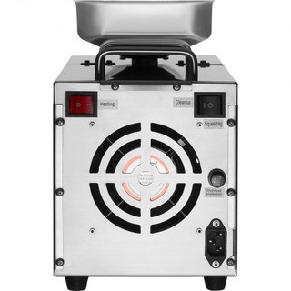 Máquina de Prensa de Aceite Eléctrica, Extractor de Aceite de Acero Inoxidable de 850W, Temperatura Ajustable de 0-300℃ / 32 - 572 ℉, Prensa de Aceite en Caliente para Prensar Cacahuetes, Semillas...