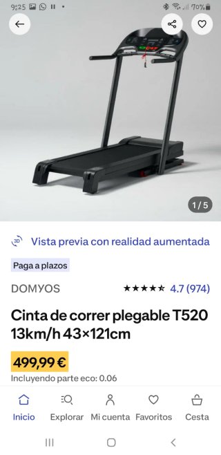 Tapis roulant DOMYOS
