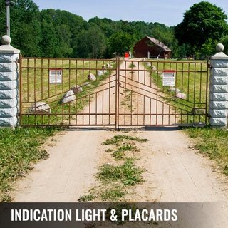 abridor de puerta oscilante con actuador lineal 380 kg con control remoto de 5.5 m de longitud