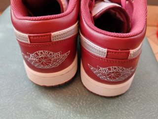 Air Jordan 1 Low Bordeaux/Bianco Tg 43