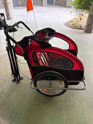 Remolque/Carrito Doble para bicicleta