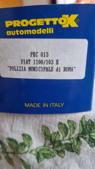 Modellino Auto Polizia Municipale Blu