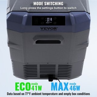 Refrigerador de Coche, Refrigerador de Coche de 12 Voltios, Congelador Portátil de Doble Zona de 40 L, Rango Ajustable de -4℉-68℉, Enfriador de Compresor de 12/24V DC y 100-240V AC para Exterior, ...