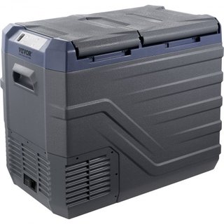 Refrigerador de Coche, Refrigerador de Coche de 12 Voltios, Congelador Portátil de Doble Zona de 40 L, Rango Ajustable de -4℉-68℉, Enfriador de Compresor de 12/24V DC y 100-240V AC para Exterior, ...