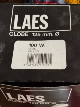 4 Bombillas Globo LAES Blancas