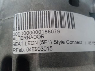 ALTERNADOR SEAT LEON (5F1) Style Connect