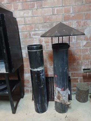 Barbacoa de metal negra