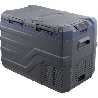 Refrigerador de Coche, Congelador Portátil de Doble Zona de 32 L, Refrigerador de Coche de 12 Voltios, Rango Ajustable de -4℉-68℉, Enfriador de Compresor de 12/24V DC y 100-240V AC para Exterior, ...
