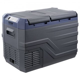 Refrigerador de Coche, Congelador Portátil de Doble Zona de 32 L, Refrigerador de Coche de 12 Voltios, Rango Ajustable de -4℉-68℉, Enfriador de Compresor de 12/24V DC y 100-240V AC para Exterior, ...
