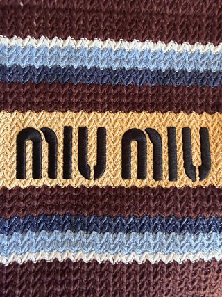 Borsa Miu Miu multicolore in tessuto