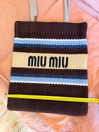 Borsa Miu Miu multicolore in tessuto