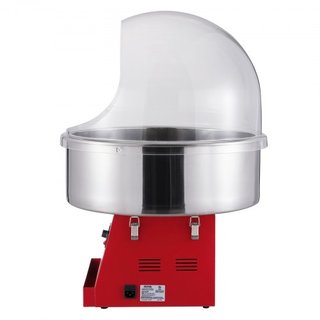 Máquina de Algodón de Azúcar Eléctrica, Fabricante de Algodón de Azúcar de 1000W, Máquina Comercial de Algodón de Azúcar con Tapa, Tazón de Acero Inoxidable y Cucharón de Azúcar, Perfecta para Cum...