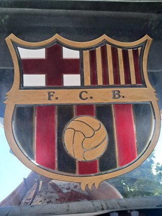 Cuadro Espejo Escudo FC Barcelona
