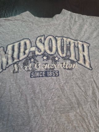 Camiseta Mid South Vintage Gris Talla M