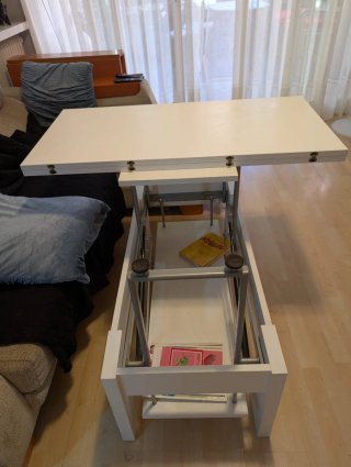 Mesa de salón convertible en comedor