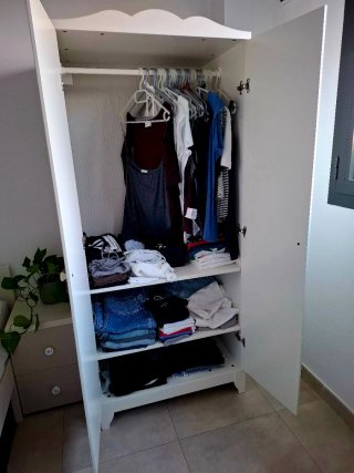 Armario infantil blanco madera
