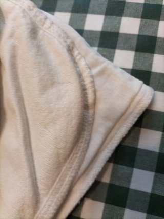 Sabana bajera IKEA algodón blanca, impermeable