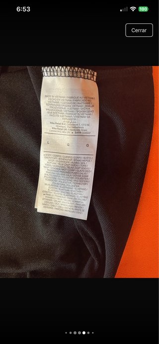Abbigliamento sportivo F.C. Barcelona Nike Taglia L