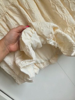Vestido globo beige talla única