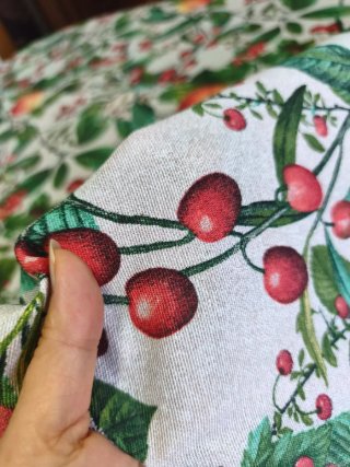 Retal 1,90x1,40 de tela de loneta algodón y acríli