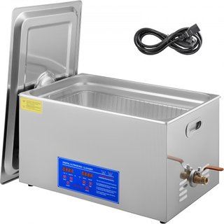Máquina de Limpieza Ultrasónica de 22L Máquina de Limpieza Ultrasónica de Acero Inoxidable Calentador Digital Temporizador Limpieza de Joyería para Uso Comercial Personal en Casa (22L)