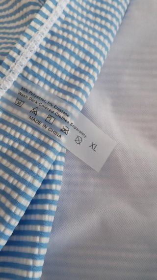Bikini premamá nuevo rayas azules