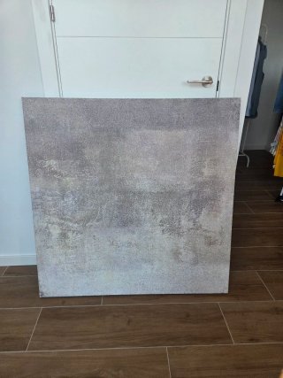 Cuadro decorativo beige y gris