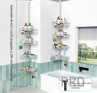Estantería de baño con 4 estantes - Kegii