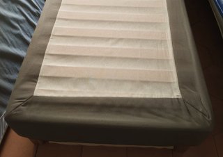 Somier tapizado IKEA gris