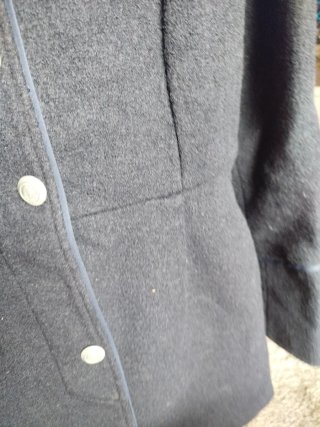 Cappotto da marinaio blu per donna