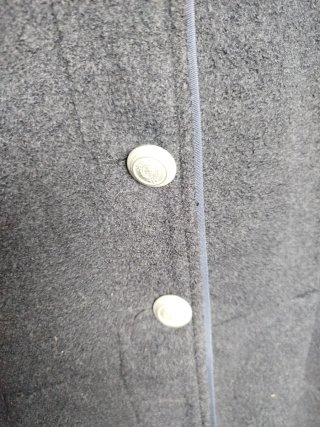 Cappotto da marinaio blu per donna