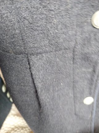 Cappotto da marinaio blu per donna