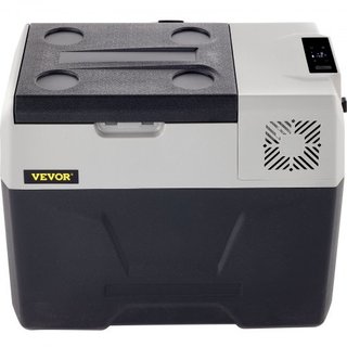 Refrigerador de Coche, Refrigerador de Coche de 12 Voltios, Congelador Portátil de Zona Única de 30 L con Ruedas y Asa, -4℉-68℉, Compresor Enfriador de 12/24V DC y 100-240V AC para Exterior, Camping