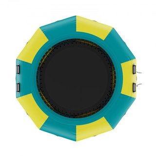 Bouncer de Agua Inflable, Trampolín Recreativo de Agua de 10 pies, Plataforma de Salto Portátil con Escalera de 3 Pasos y Bomba de Aire Eléctrica, Rebotador Flotante para Niños y Adultos para Pisc...