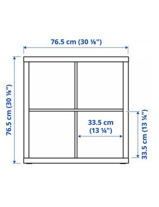 Estantería Kallax Ikea 4 cubos blanca